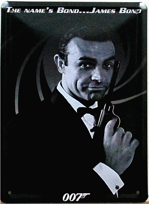 Vintage Sign James Bond - Sean Connery James Bond (800x800), Png Download