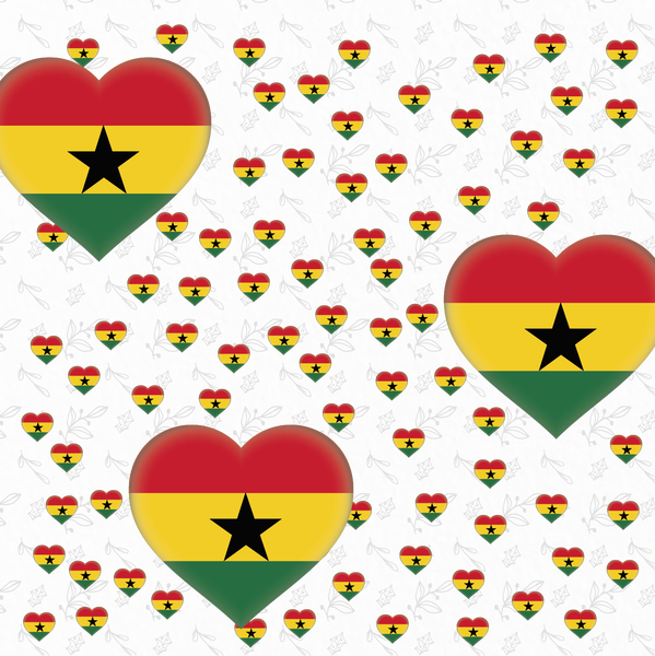 Ghana Flag Printed Bandana - Illustration (599x600), Png Download