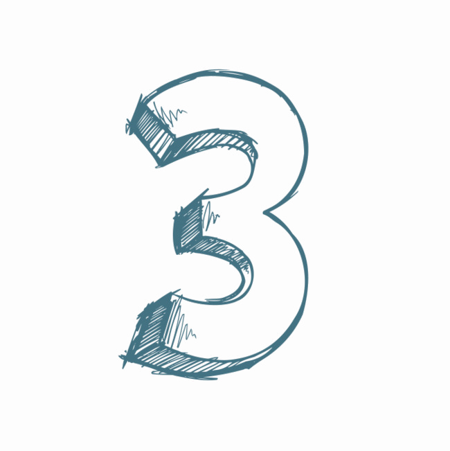 Number 3 Png Transparent Image - Darkness (650x651), Png Download