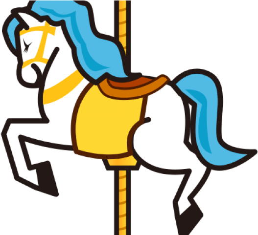 Carousel Clipart Transparent - Carousel Horse Clipart Hd (640x480), Png Download