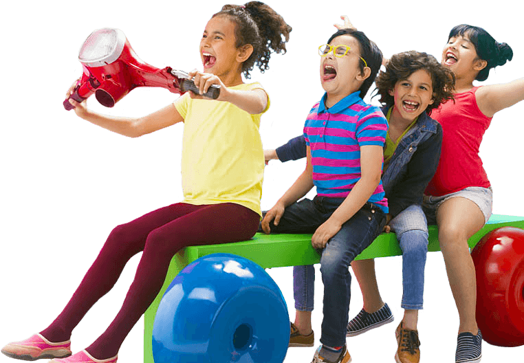 Entertainment City Itâ€™s Fun Time - Kids Playing Park Png (762x528), Png Download