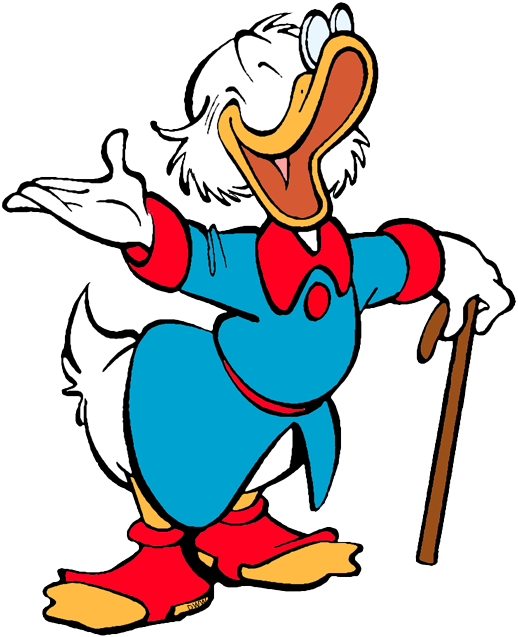 Cheerful Scrooge - Cartoon (518x637), Png Download