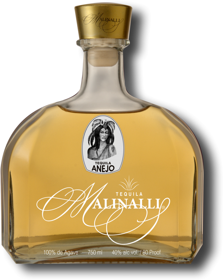 Malinalli Anejo - Glass Bottle (791x1024), Png Download