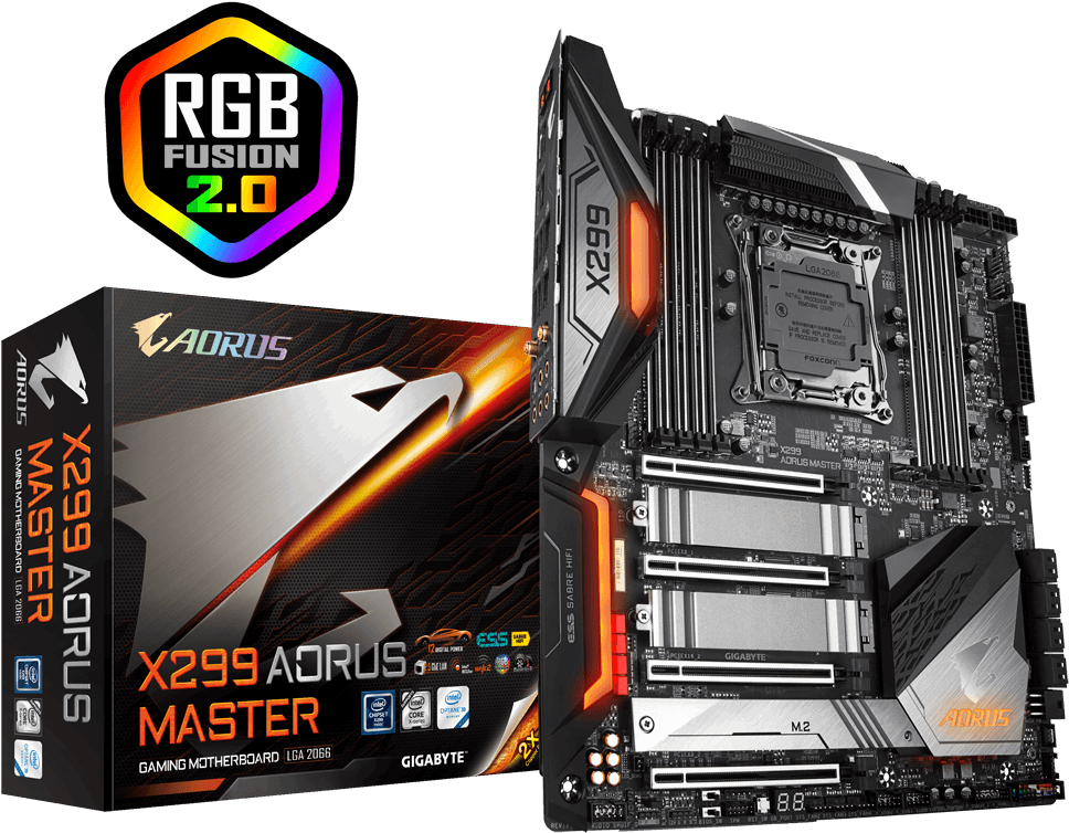 Gigabyte X299 Aorus Master (1000x1000), Png Download