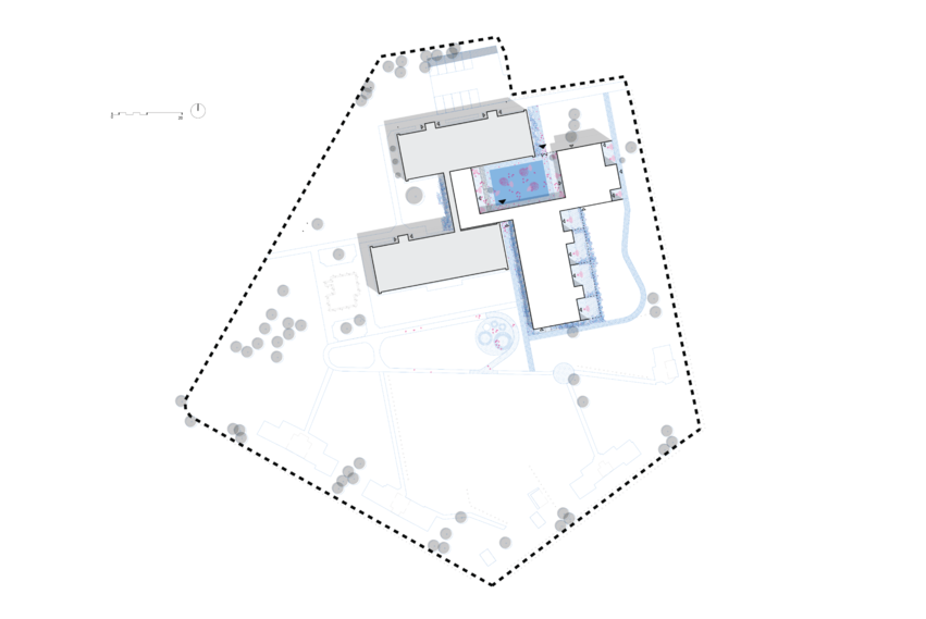 9 Doarchitects Kindergarten Peledziukas - Diagram (1000x568), Png Download