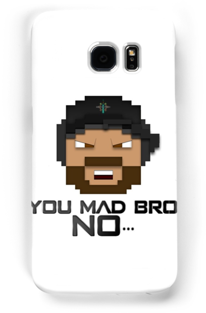 Delta O Tech's Minecraft Head You Mad Bro - Canvas (500x700), Png Download