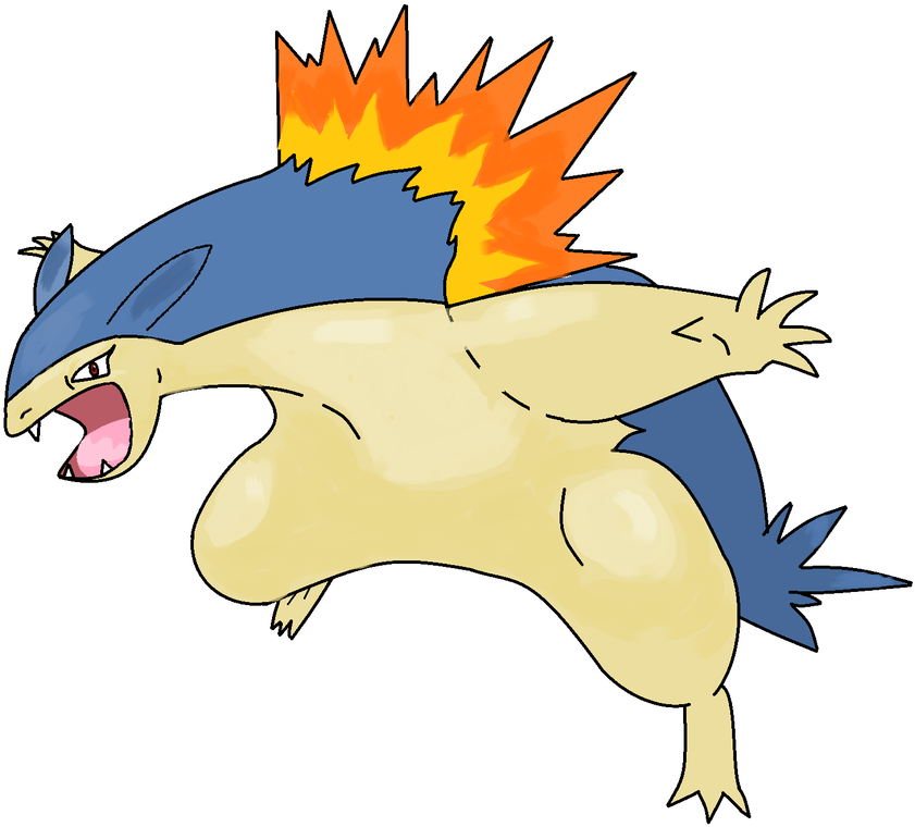 Typhlosion (878x800), Png Download