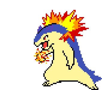 Typhlosion's Fire Punch - Cartoon (800x1200), Png Download