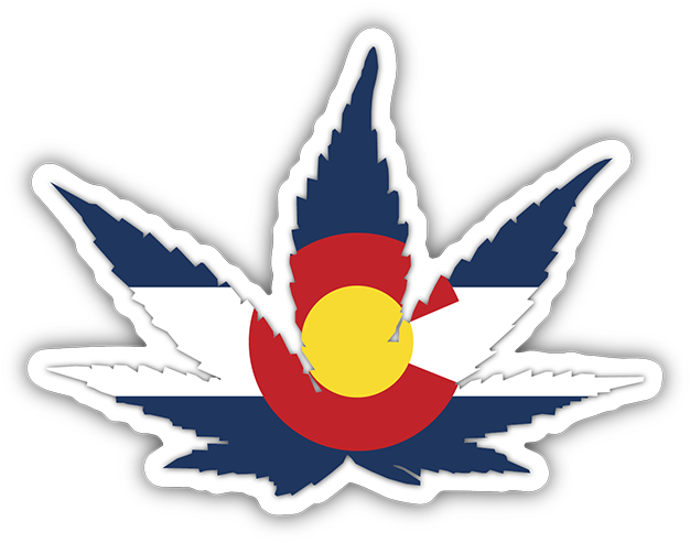Colorado Cannabis Flag Sticker - Emblem (720x720), Png Download