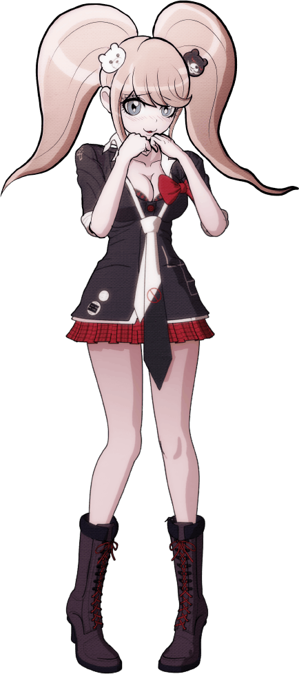 Junko Enoshima Fullbody Sprite - Junko Enoshima Full Body Sprite (434x979), Png Download