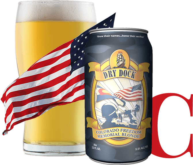 Colorado Freedom Memorial Blonde - Apricot Ale - Dry Dock Brewing Co. (737x740), Png Download