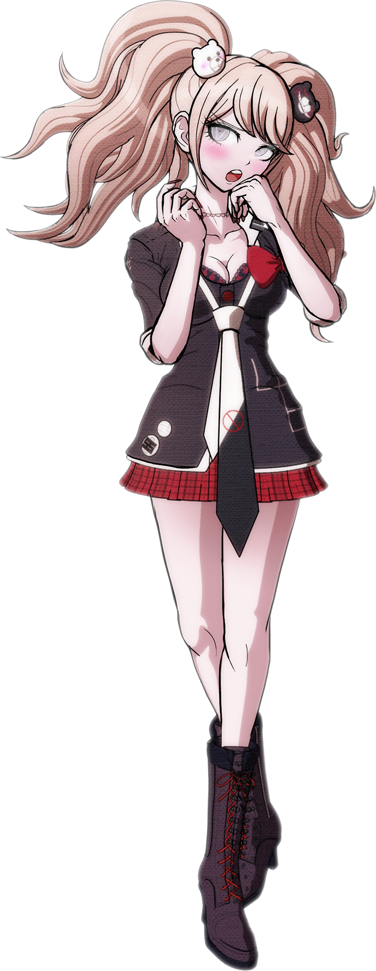 Image Danganronpa V3 Tsumugi Shirogane Fullbody Sprite - Junko Enoshima Full Body (759x1957), Png Download