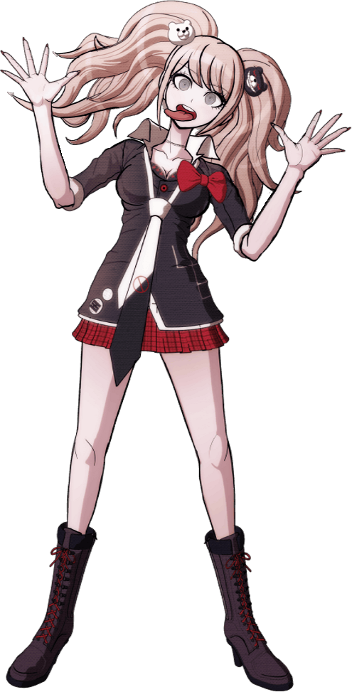 Image Junko Enoshima Fullbody Sprite (15) Png - Junko Enoshima Full Body Sprites (495x973), Png Download