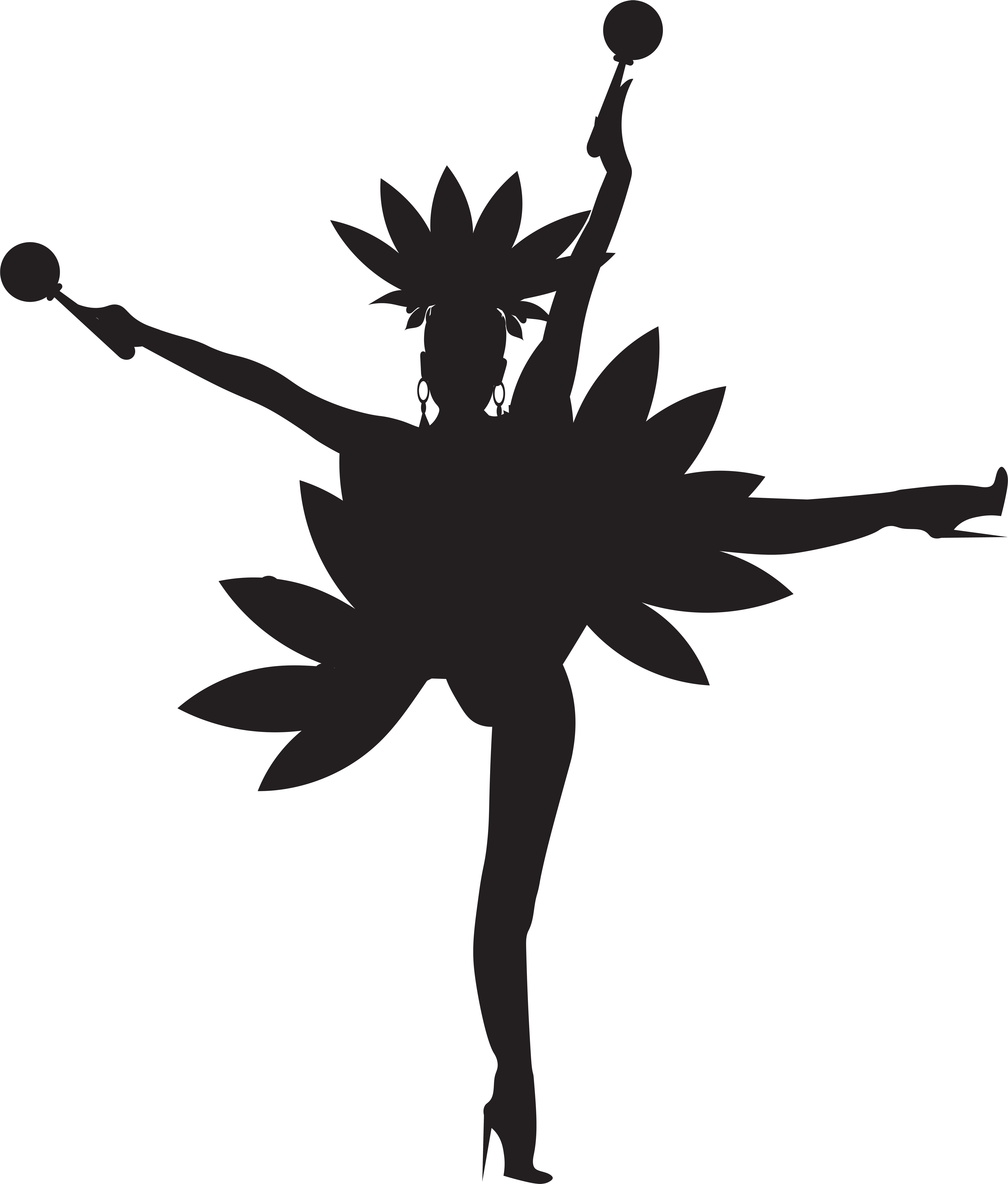 Dancer Silhouette Png (6787x8000), Png Download