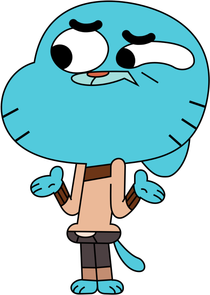 Shrug Gumball By - Gumball Png (802x997), Png Download