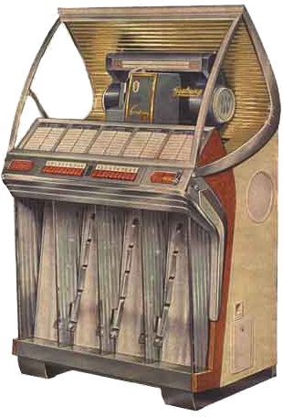 Hf100r - Seeburg 100 Select O Matic (355x500), Png Download