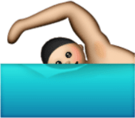 Free Png Ios Emoji Swimmer Png Images Transparent - Emojis De Whatsapp Nadador (480x502), Png Download
