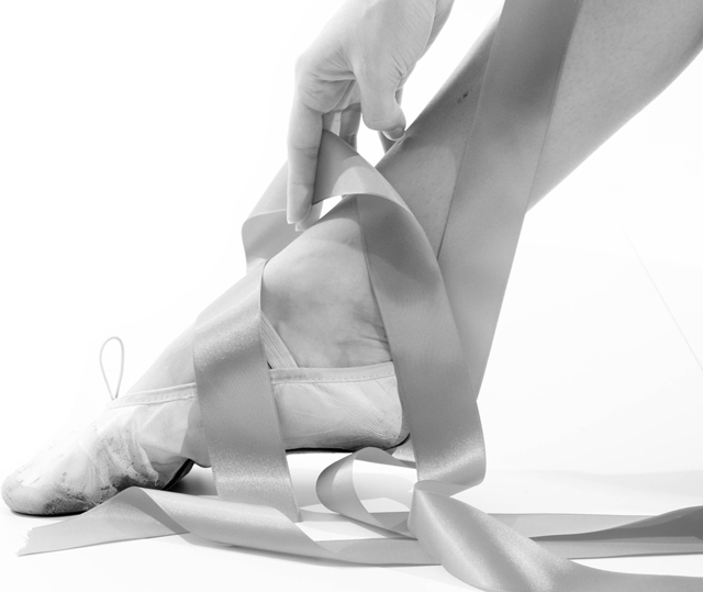 First Pointe Ballet Shoe - Lettering Stephany (640x539), Png Download