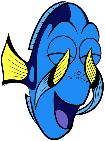 Finding Clip Art Disney Galore Marlin Playing - Disney Fish Clipart (367x490), Png Download