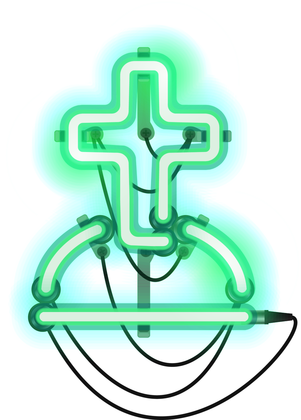 Lamp Cross Watercolor Hand Painted Transparent - Graphic Design (1024x1428), Png Download