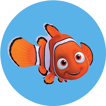 Nemo Circle V=1459899368 - Kelloggs Disney Finding Nemo Fruit Snacks 10 Ct 8 Oz (450x450), Png Download