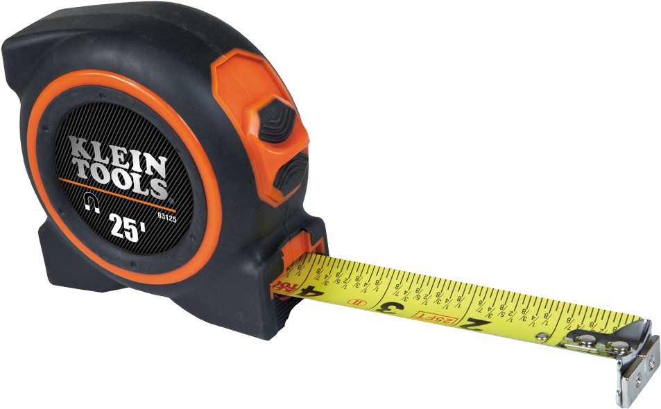 Png 93125 - Klein Tools 30foot Magnetic Tape Measure With Double (1000x1000), Png Download
