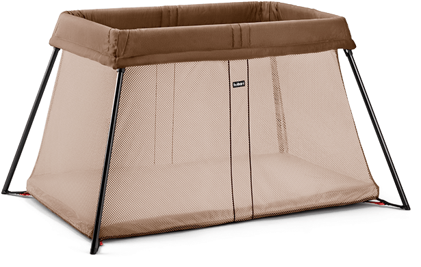Babybjorn Travel Cot Light Brown (640x640), Png Download