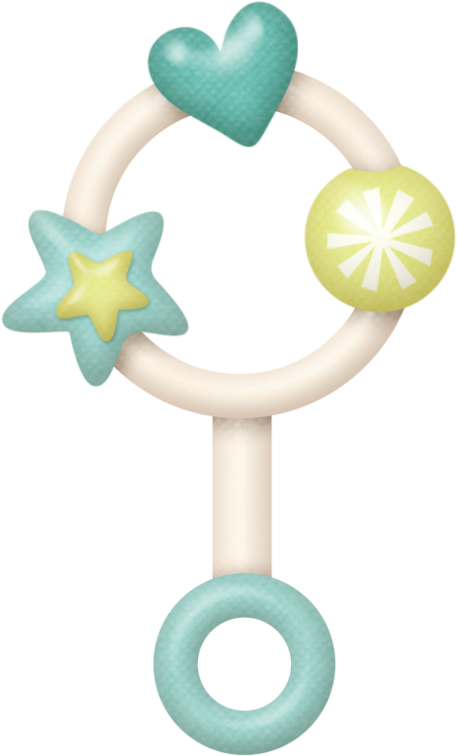 Clipart Cookies Baby - Baby Rattle Png (593x800), Png Download