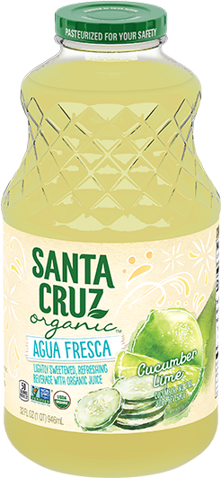 Cucumber Lime - Santa Cruz Organic - Organic Pure Lemon Juice - 16 (254x532), Png Download
