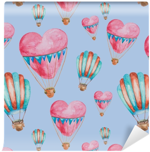 Seamless Pattern Of Balloons In The Shape Of Heart - Tabla Soul Surfboards Diablo 2 (400x400), Png Download