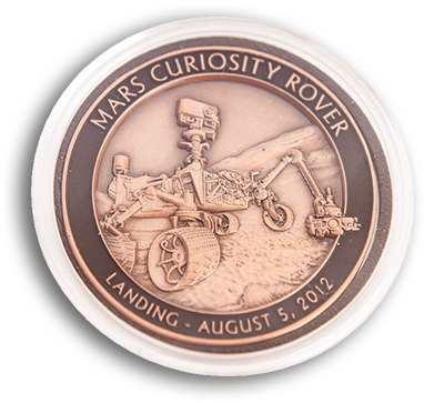 Curiosity Official Nasa Medallion - Nasa (500x500), Png Download