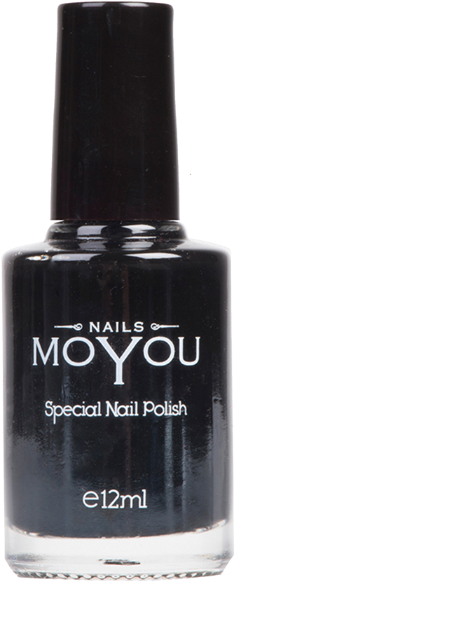 Moyou Nail Fashion - New Look Matte Nail Polish Black (1000x1000), Png Download