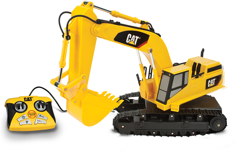 Massive Tm Excavator Rc - Cat 15" Remote Excavator With Light And Sound (1002x672), Png Download