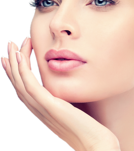 Lower Face Procedures - Close-up (429x481), Png Download