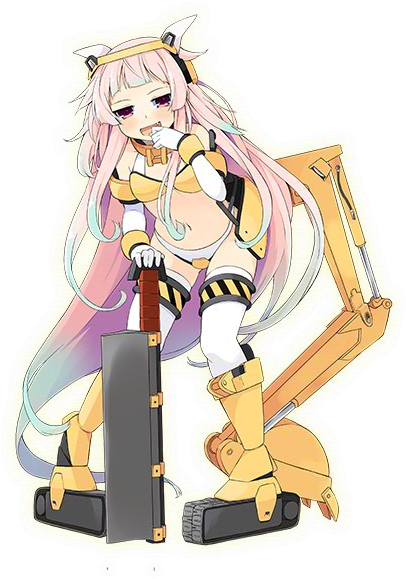 Mini Excavator Drunk - Compact Excavator (411x590), Png Download