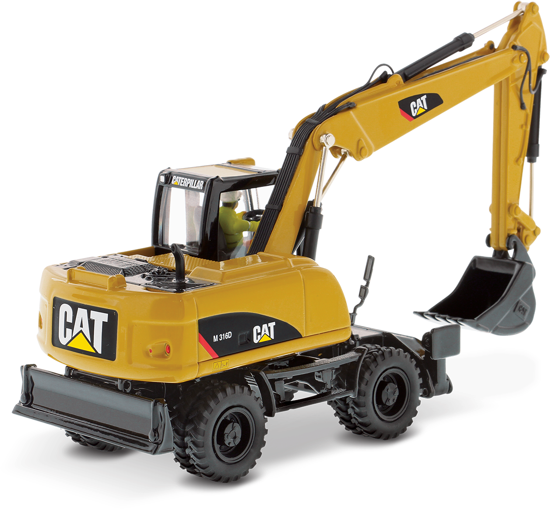 M316d Wheeled Excavator (1200x1091), Png Download