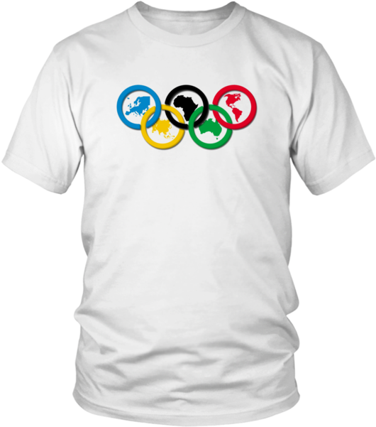 World Olympic Ring - Unisex Cofee Lovers Trendy & Stylish T Shirts (600x600), Png Download
