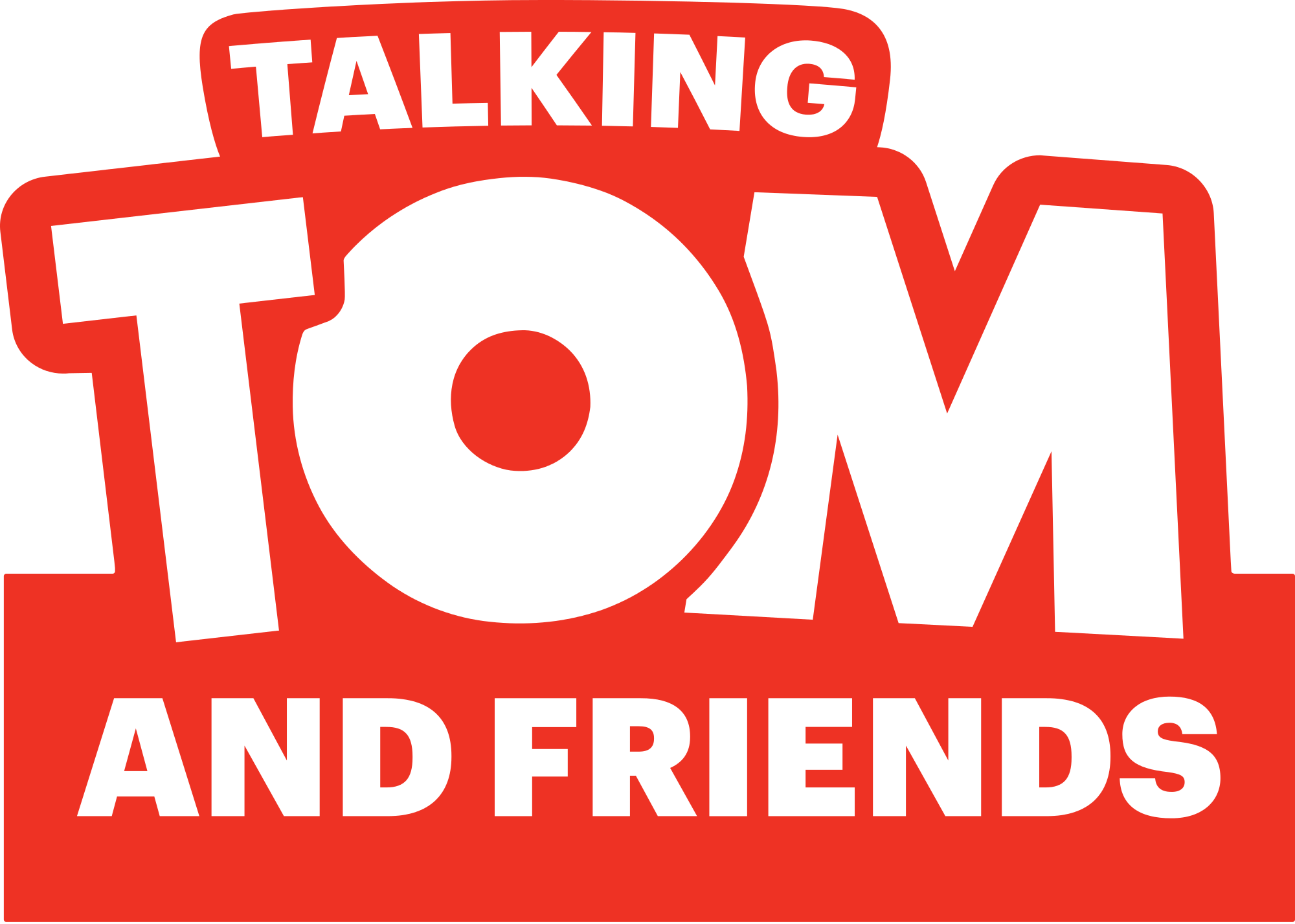 Open - Talking Tom And Friends Logo (2000x1427), Png Download