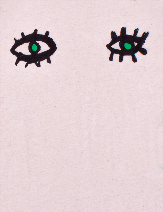 Noé & Zoë Raglan Tee Green Eyes - Illustration (960x720), Png Download