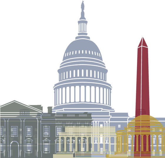 Washington Dc Skyline Png - Enigma Of Presidential Power By Fang-yi Chiou (560x700), Png Download