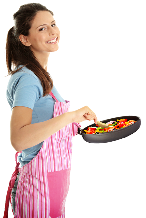 Woman Cooking Png - Woman Cook Png (497x742), Png Download
