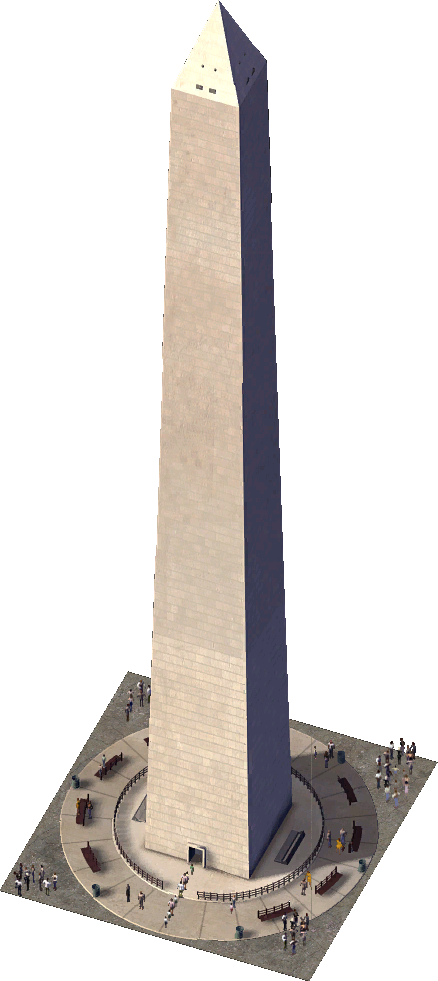 Washington Monument (438x981), Png Download