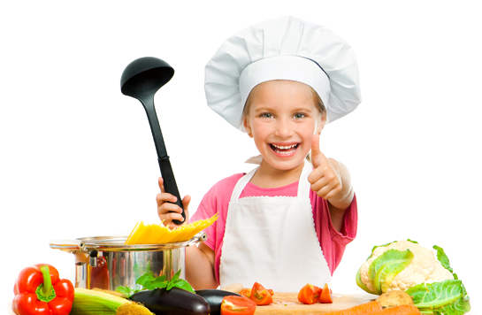 Kids-cooking - Cooking Kid (556x357), Png Download
