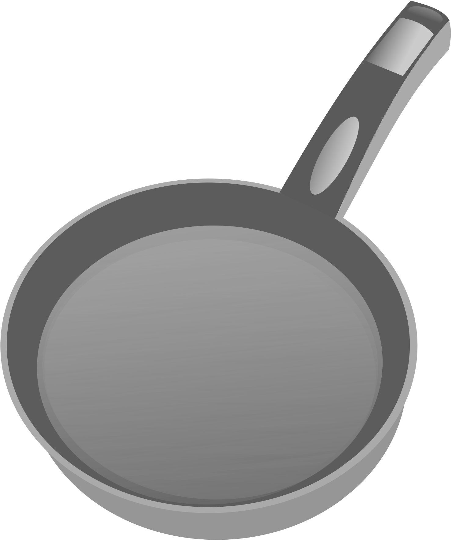 Cooking Pan Png - Clipart Frying Pan (1697x2400), Png Download