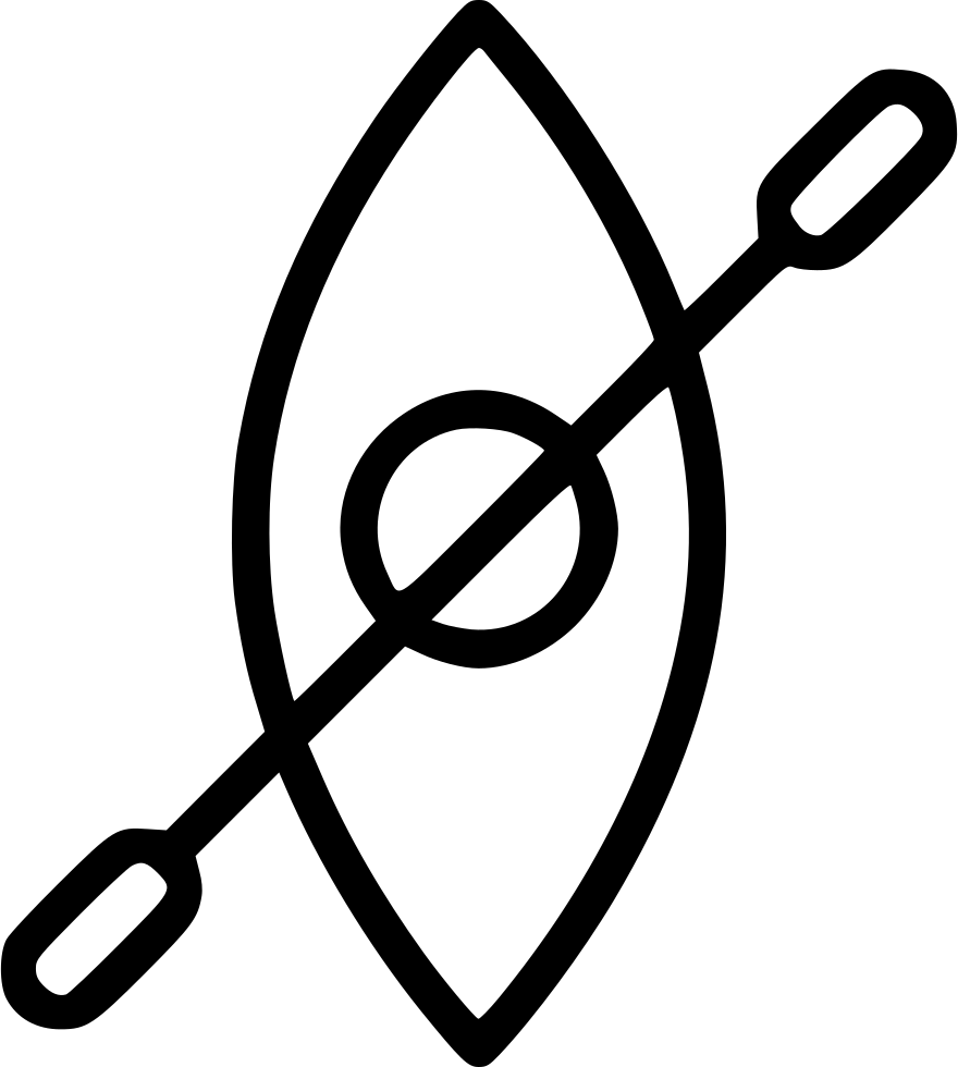 Kayak Boat Water Swim Paddle Comments - Icon (880x980), Png Download