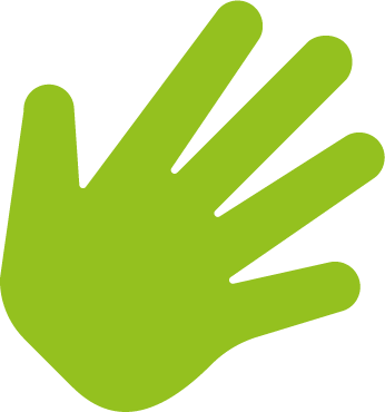 Green Hand - 4 H Helping Hand (346x370), Png Download