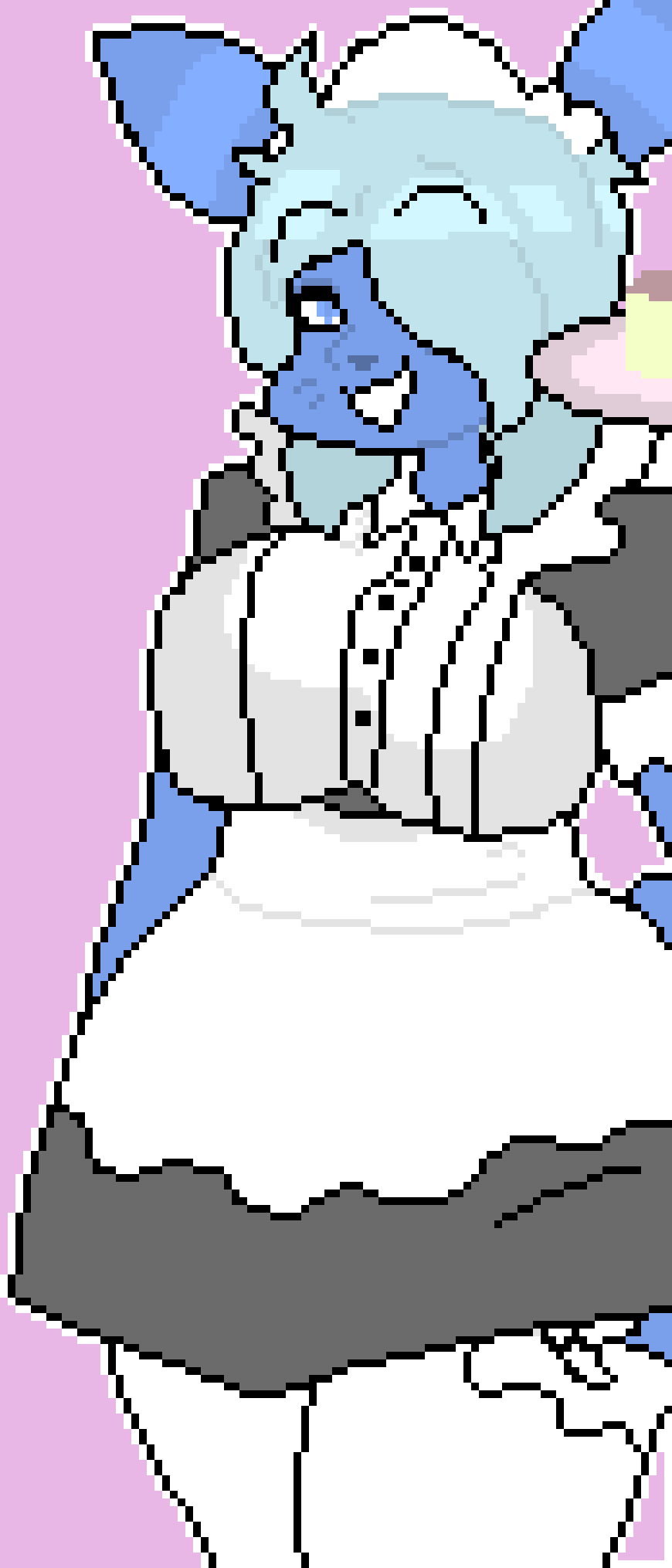 Anthro Maid (870x2030), Png Download