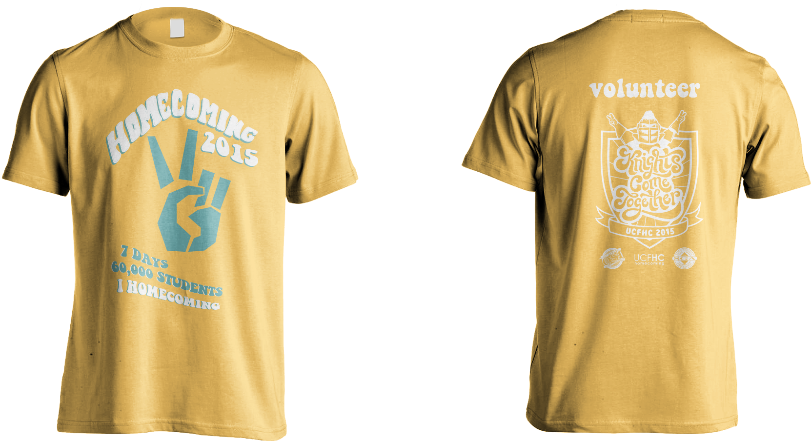 Promotional Items Created For Ucf's Homecoming Week - Beige T Shirt Design (1920x1080), Png Download