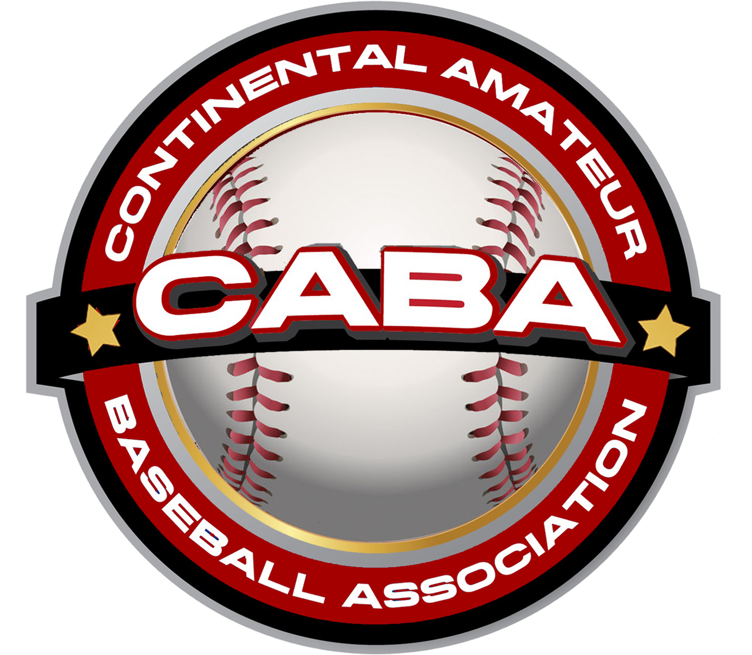 Caba Red Gold Trim Baseball Logo - Circle (1494x1494), Png Download