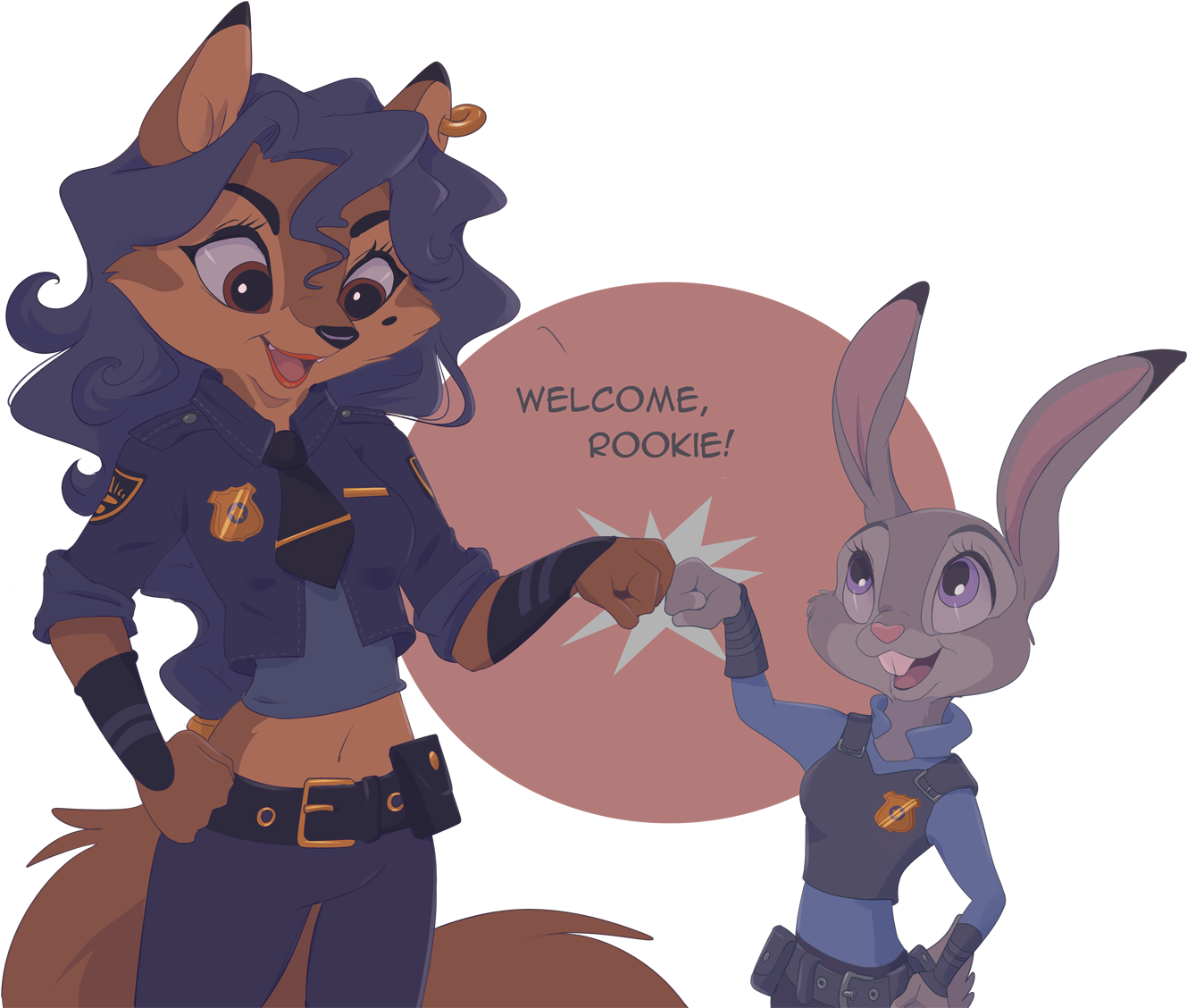 Nsfw - Zootopia And Sly Cooper (1347x1144), Png Download
